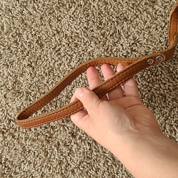 Custom Made Genuine Leather Dog Leash 75" Length - Picture 2 of 5